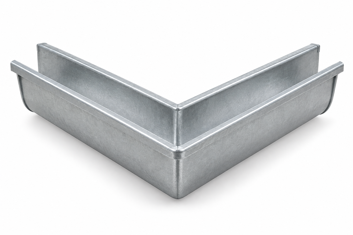 internal cast angle 90° 150 Quad Gutter Low Front