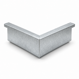 external 90° angle High Front Quad Gutter