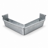 external 90° angle  Low Front Quad Gutter