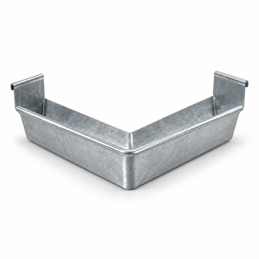 external 90° angle  Low Front Quad Gutter