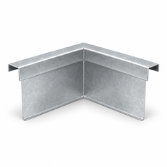 Internal 90° angle High Front Quad Gutter