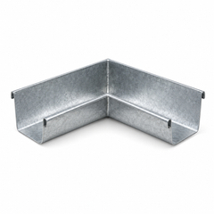 Internal 90° angle Low Front Quad Gutter