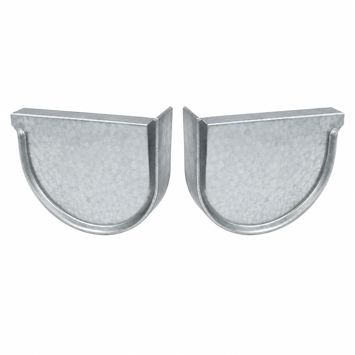 Stop ends (pair) 150 Roundline Gutter (Flatback)