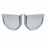 Stop ends (pair) 150 Roundline Gutter (Flatback)
