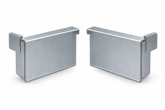 Stop ends (pair) Squareline Gutter