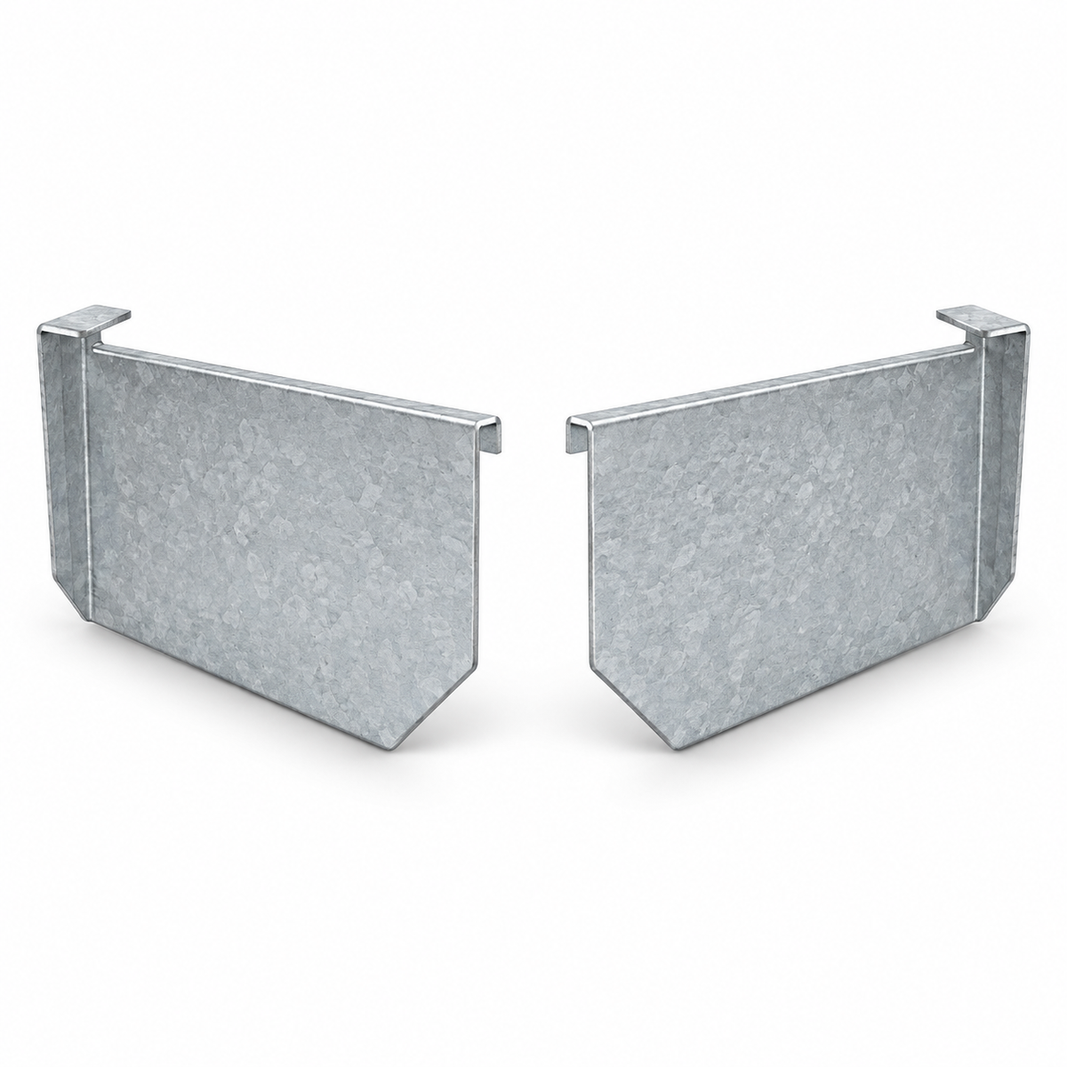 Stop ends (pair) High Front Quad Gutter