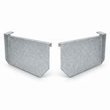 Stop ends (pair) High Front Quad Gutter