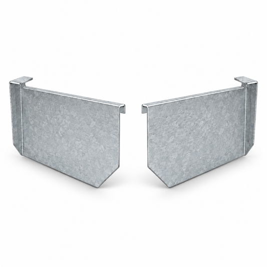 Stop ends (pair) High Front Quad Gutter