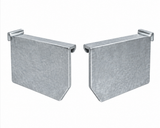 Stop ends (pair) Low Front Quad Gutter