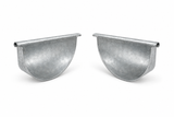 Stop ends (pair) 150 Half Round Gutter