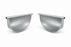Stop ends (pair) 150 Half Round Gutter